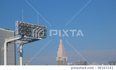 City sky and ballpark lighting City sky and ballpark lighting 96163141