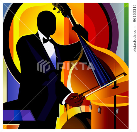 Double bass player Double bass player 96163313