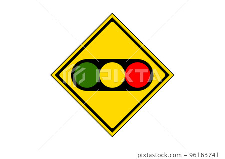 Illustration of a road sign representing a signal (png) Illustration of a road sign representing a signal (png) 96163741
