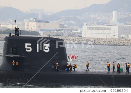 The sail of the Maritime Self-Defense Force submarine "Taigei" 96166204