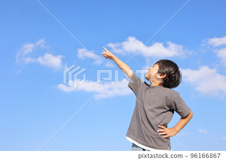 Blue Sky and Boys 96166867