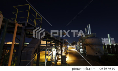 兵庫縣尼崎市關西熱化學尼崎辦事處工廠夜景 兵庫縣尼崎市關西熱化學尼崎辦事處工廠夜景 96167649