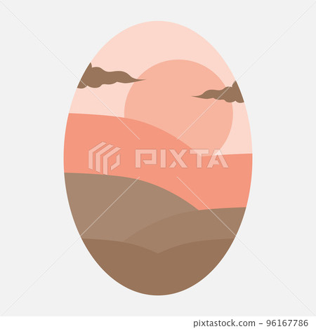 Mountain landscape illustration vector Mountain landscape illustration vector 96167786