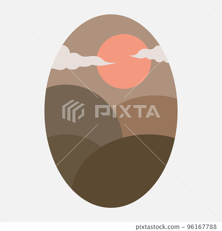 Mountain landscape illustration vector 96167788