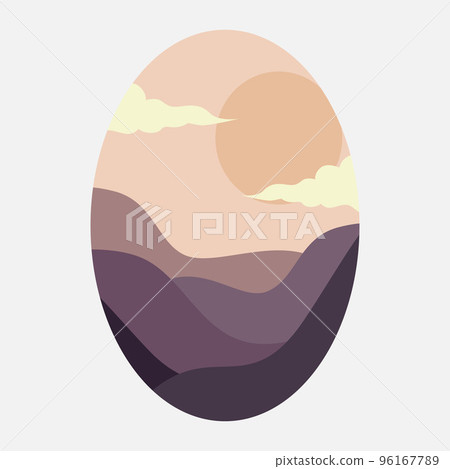 Mountain landscape illustration vector Mountain landscape illustration vector 96167789
