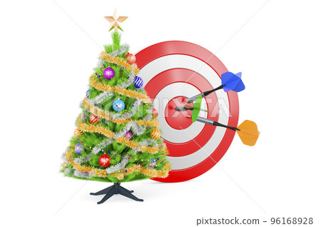 Target and mission in New Year concept, 3D rendering Target and mission in New Year concept, 3D rendering 96168928