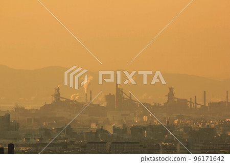 Industrial area seen from Sumaura Sanjo Yuen 96171642