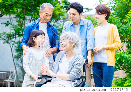 輪椅前輩和全家福 96171743