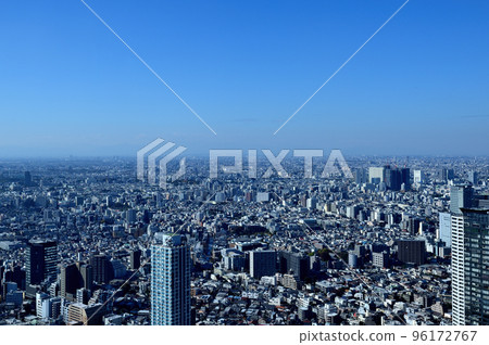 東京都政府大樓從天文台看到的城市景觀 東京都政府大樓從天文台看到的城市景觀 96172767