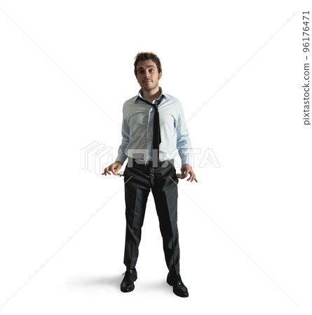 Businessman without money 96176471