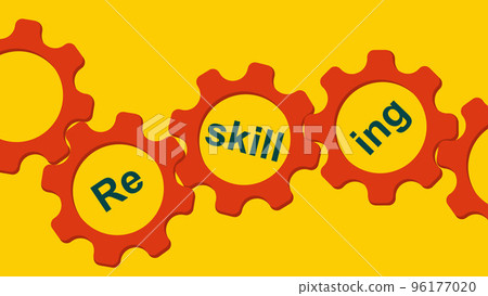reskilling concept illustration - Stock Illustration [96177020] - PIXTA