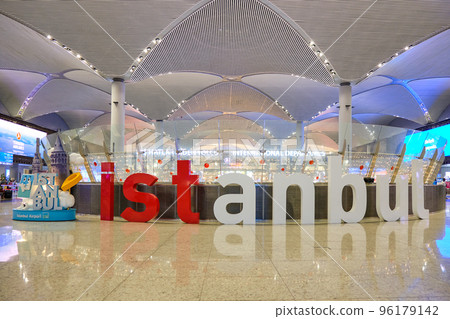 Main Hall of Istanbul Havalimani Airport in Istanbul Turkey 96179142