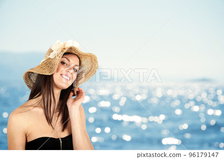 Girl in beach Girl in beach 96179147