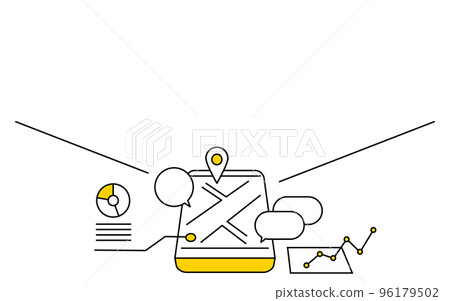 使用智能手機的AR（增強現實）圖像，根據智能手機顯示的AR（增強現實） 96179502