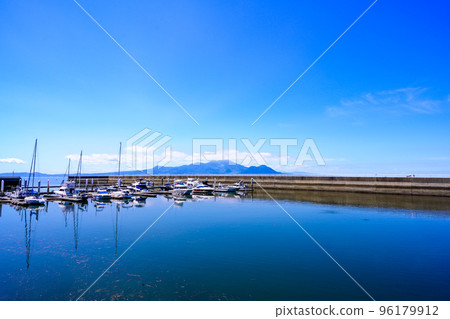 Summer seaside park scenery "Roadside Station Uto Marina" sightseeing spot 96179912