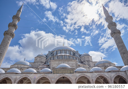 Suleymaniye Mosque Ottoman imperial mosque in Istanbul Turkey 96180557