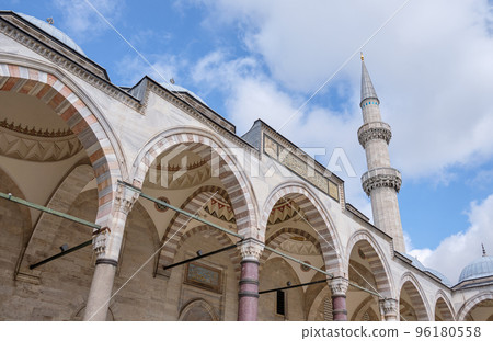 Suleymaniye Mosque Ottoman imperial mosque in Istanbul Turkey Suleymaniye Mosque Ottoman imperial mosque in Istanbul Turkey 96180558