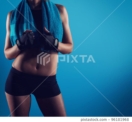 Determinated girl at the gym ready to start fitness lesson Determinated girl at the gym ready to start fitness lesson 96181968