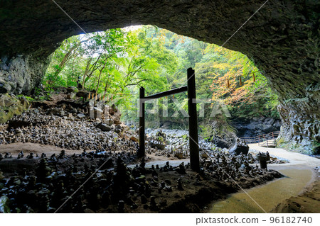 Typhoon-damaged Amano Yasugawara in autumn Takachiho Town, Miyazaki Prefecture 96182740