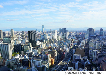 Looking toward Shinsaibashi and Namba from the MPR Honmachi Building (former Honmachi Cross Building) 96183026