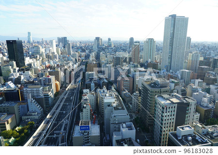 Looking toward Shinsaibashi and Namba from the MPR Honmachi Building (former Honmachi Cross Building) 96183028