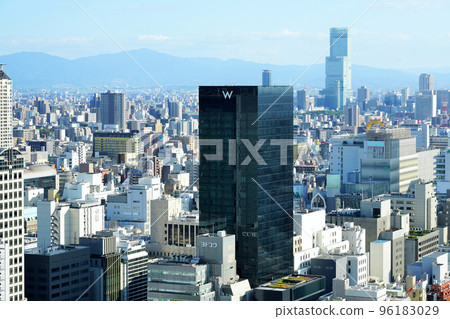 Looking toward Shinsaibashi and Namba from the MPR Honmachi Building (former Honmachi Cross Building) 96183029