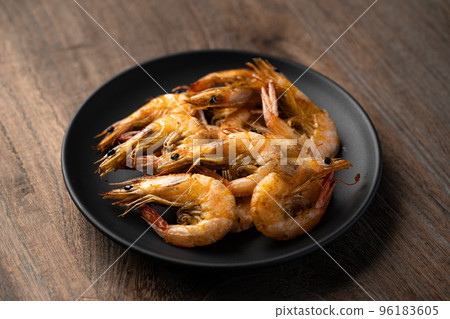 Fried grass shrimp Fried grass shrimp 96183605
