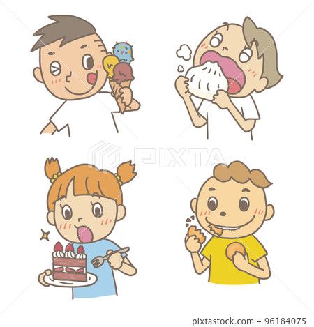 Kids _ sweets _ hand drawn touch _ outline 01 96184075