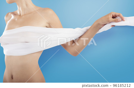 Detail of naked girl. Beauty portrait photo 96185212