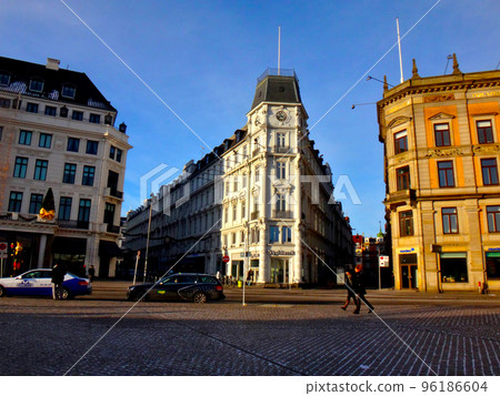 丹麥哥本哈根新港附近的城市景觀 96186604