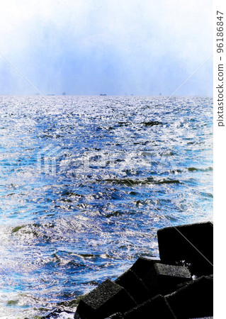 glittering seascape glittering seascape 96186847
