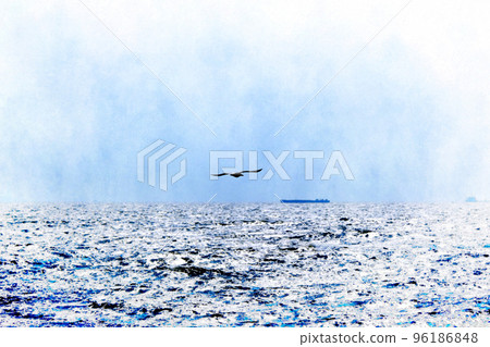 glittering seascape 96186848