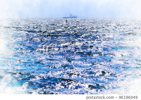 glittering seascape 96186849