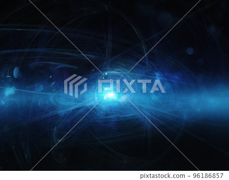 Abstract blue internet background with optical fiber light 96186857