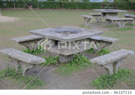 the large stone outdoor grill at hong kong 96187510