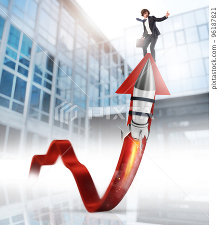 Rocket helps to improve business statistic to grow up Rocket helps to improve business statistic to grow up 96187821