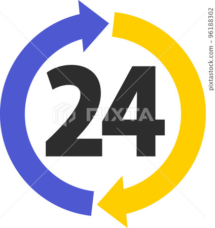 24 小時圖標 24 小時圖標 96188302