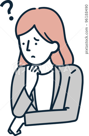 Hello female illustration Hello female illustration 96188490