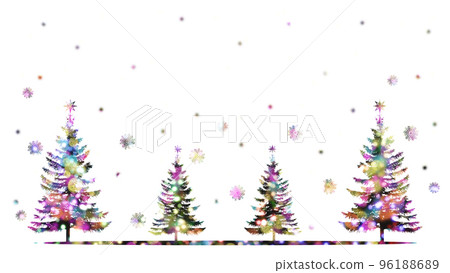 發光的照明聖誕樹背景 96188689