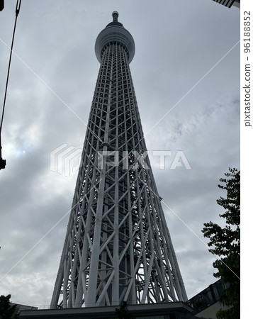Sky tree looking up from below Sky tree looking up from below 96188852