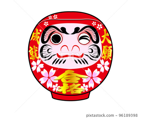 Prayer for success Red daruma left eye Prayer for success Red daruma left eye 96189398