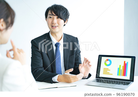 Business Men Business Negotiation Counseling Meeting 96190070