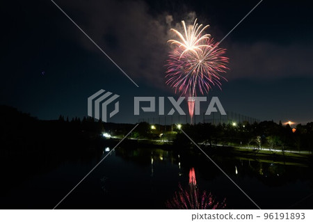 Fireworks at Ghibli Park to celebrate the opening of the park Fireworks at Ghibli Park to celebrate the opening of the park 96191893