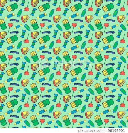 Seamless pattern with candy. Repeat pattern design. Seamless pattern with candy. Repeat pattern design. 96192901