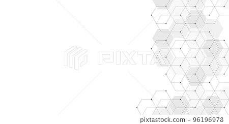 Abstract background with geometric shapes and hexagon pattern. Abstract background with geometric shapes and hexagon pattern. 96196978