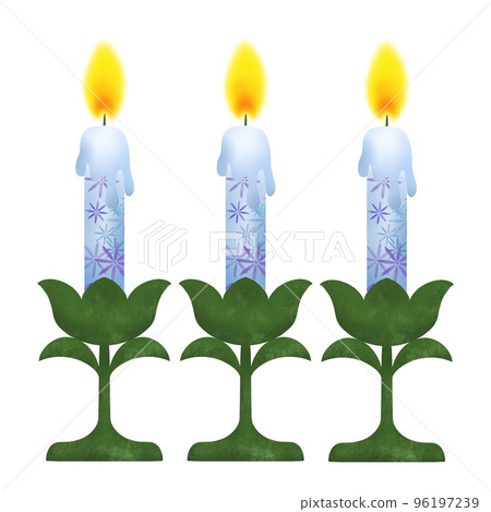 蠟燭設計的簡單插圖 96197239