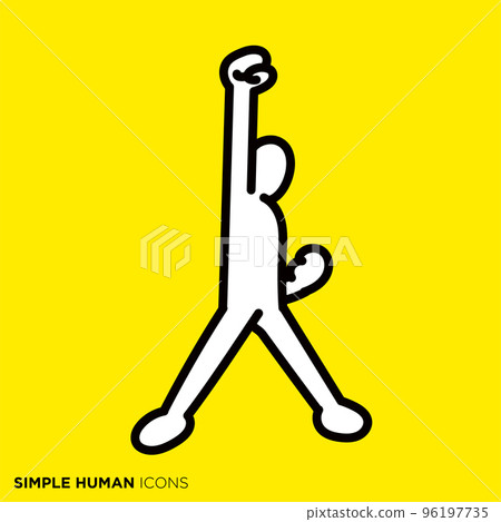 Simple Human Icon Series "People full of motivation" Simple Human Icon Series "People full of motivation" 96197735
