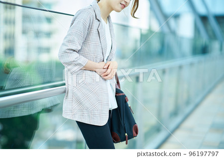 A woman who cares about her stomach A woman who cares about her stomach 96197797