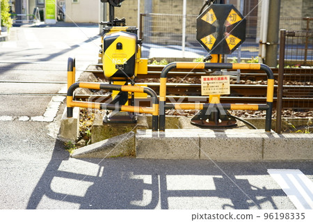 Retro railroad crossing Retro railroad crossing 96198335