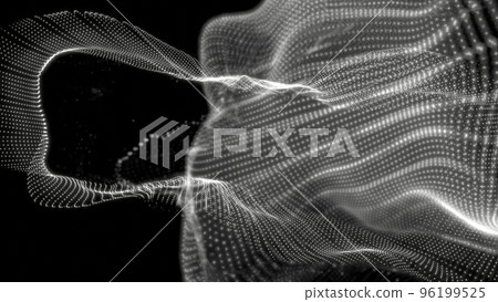 VJ particle wave point collection business pattern black and white [with another version] 96199525